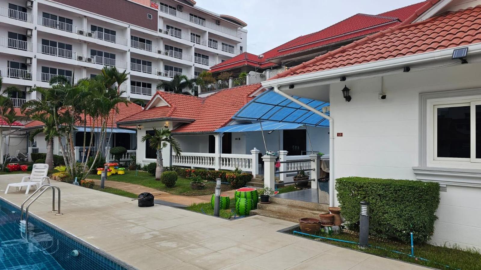 2-3br Huge Pool, Bbq, 300m-beach, 8 Mins To Walking Street